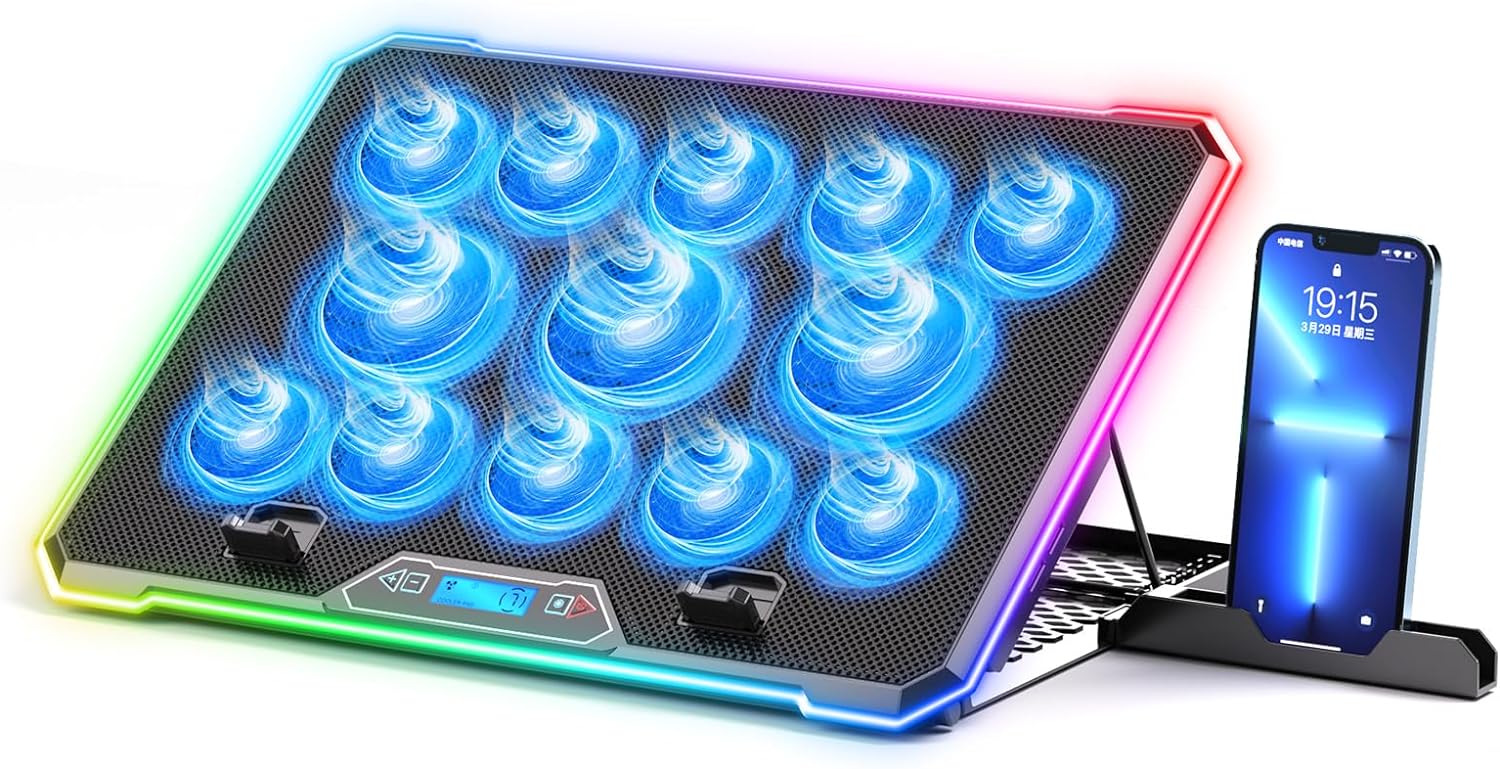 Cooling Stand Tablet - RGB Laptop Cooling Pad Gaming Laptop
