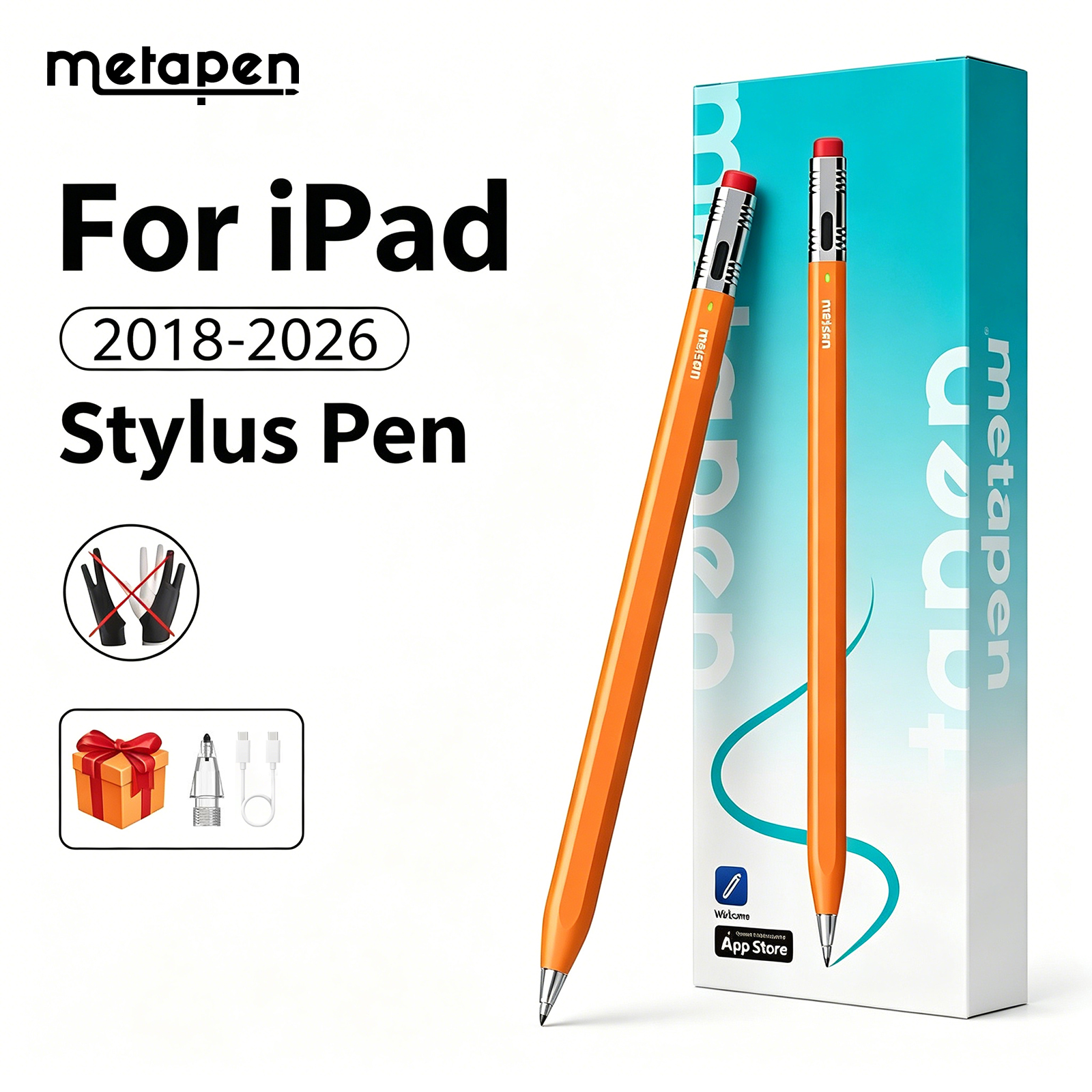 Tablet Accessories For Kids - MetaPen Palm Rejection Stylus Pen for