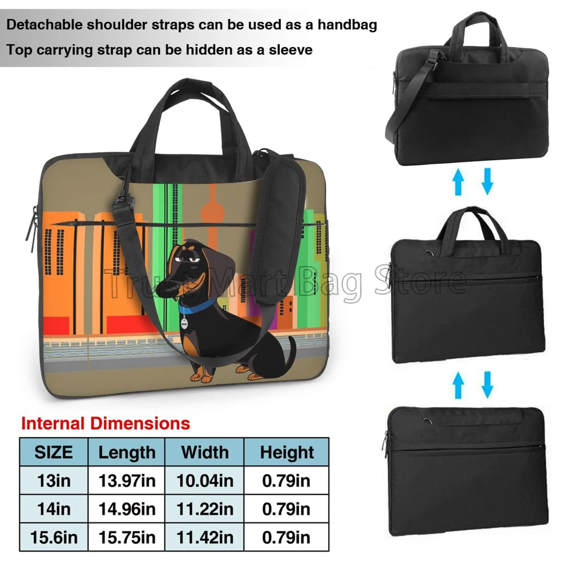 Cute Dachshund Print Laptop Ca - Tablet Shoulder Bag avaliação e preço