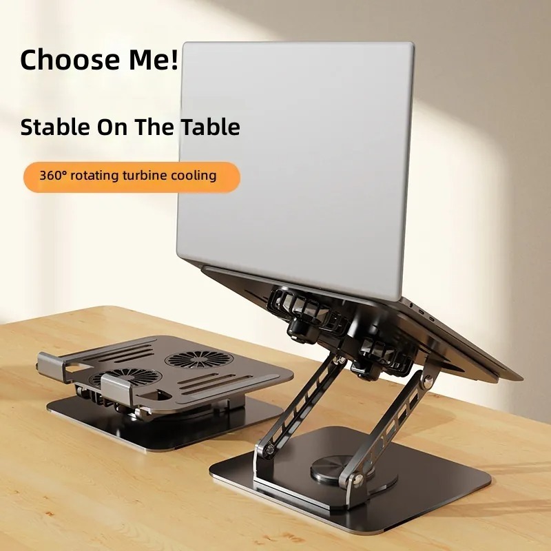 360 Degree Rotating Carbon Ste - Cooling Stand Tablet avaliação e preço