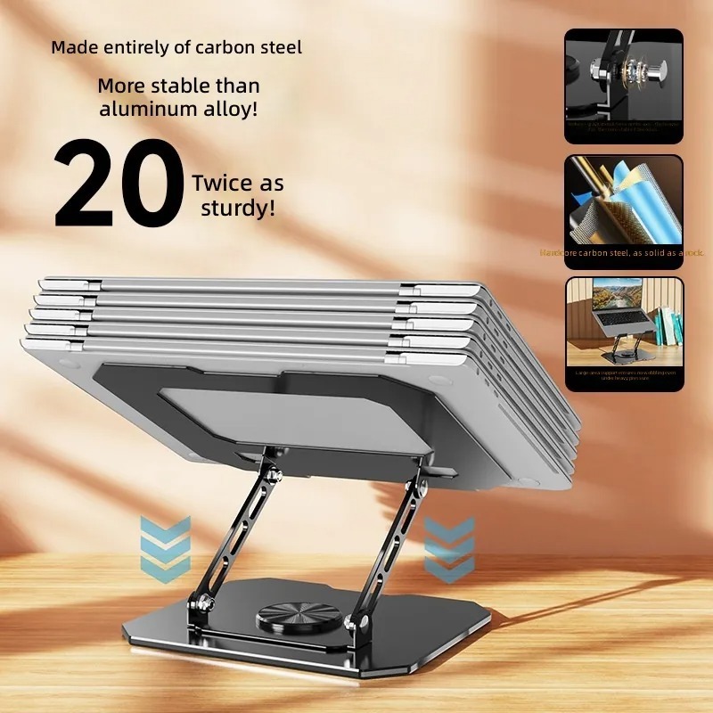 360 Degree Rotating Carbon Ste - Cooling Stand Tablet avaliação e preço