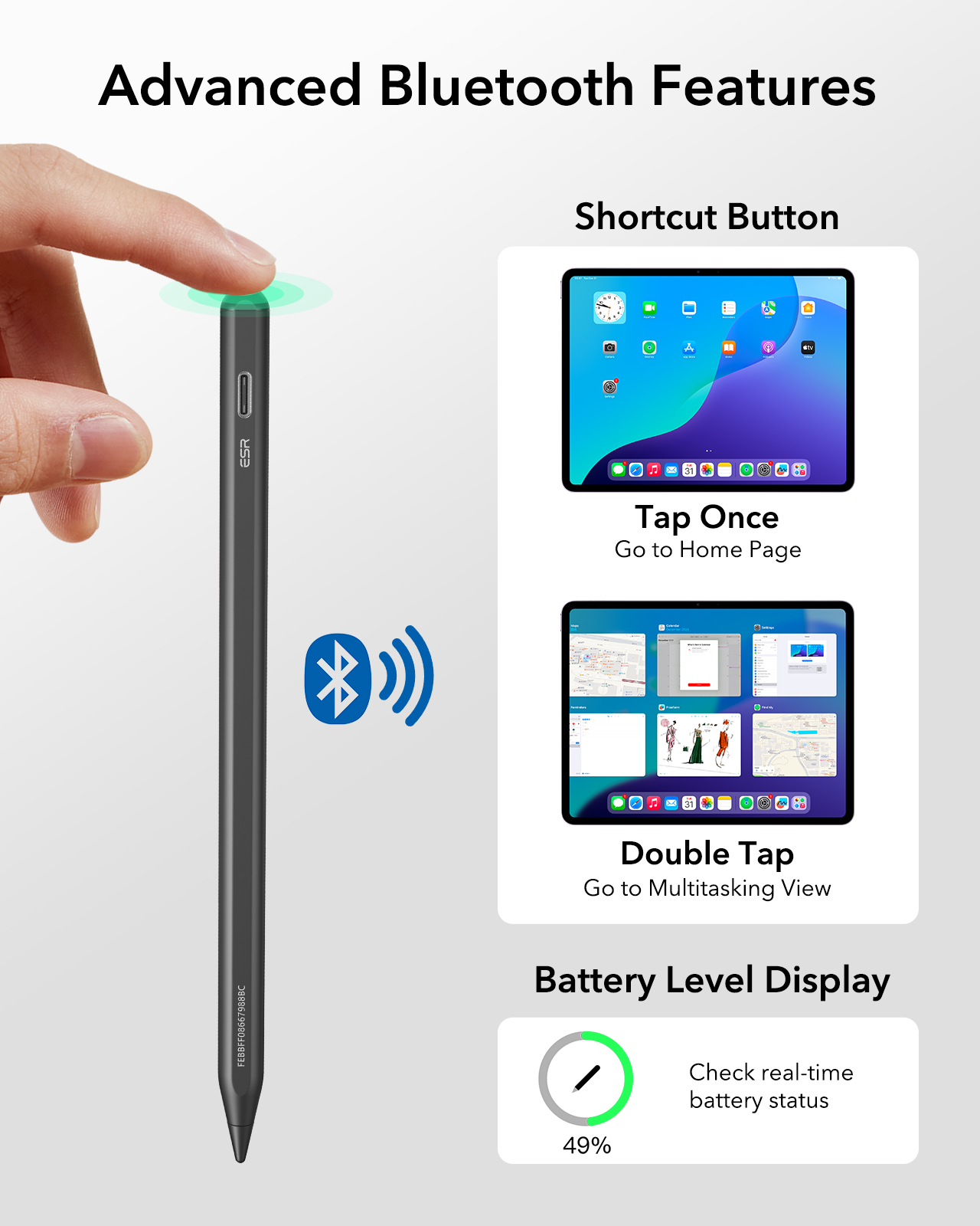 ESR iPad Pencil Compatible wit - Tablet Accessories For Kids avaliação e preço
