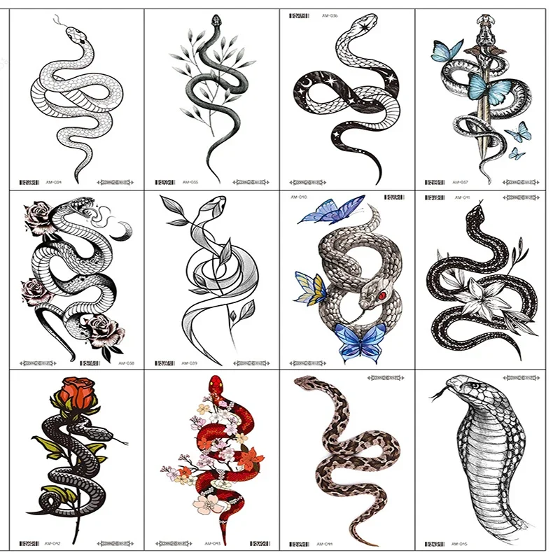 Women Snake Temporary Tattoos  - Hotwav Tablet Accessories avaliação e preço