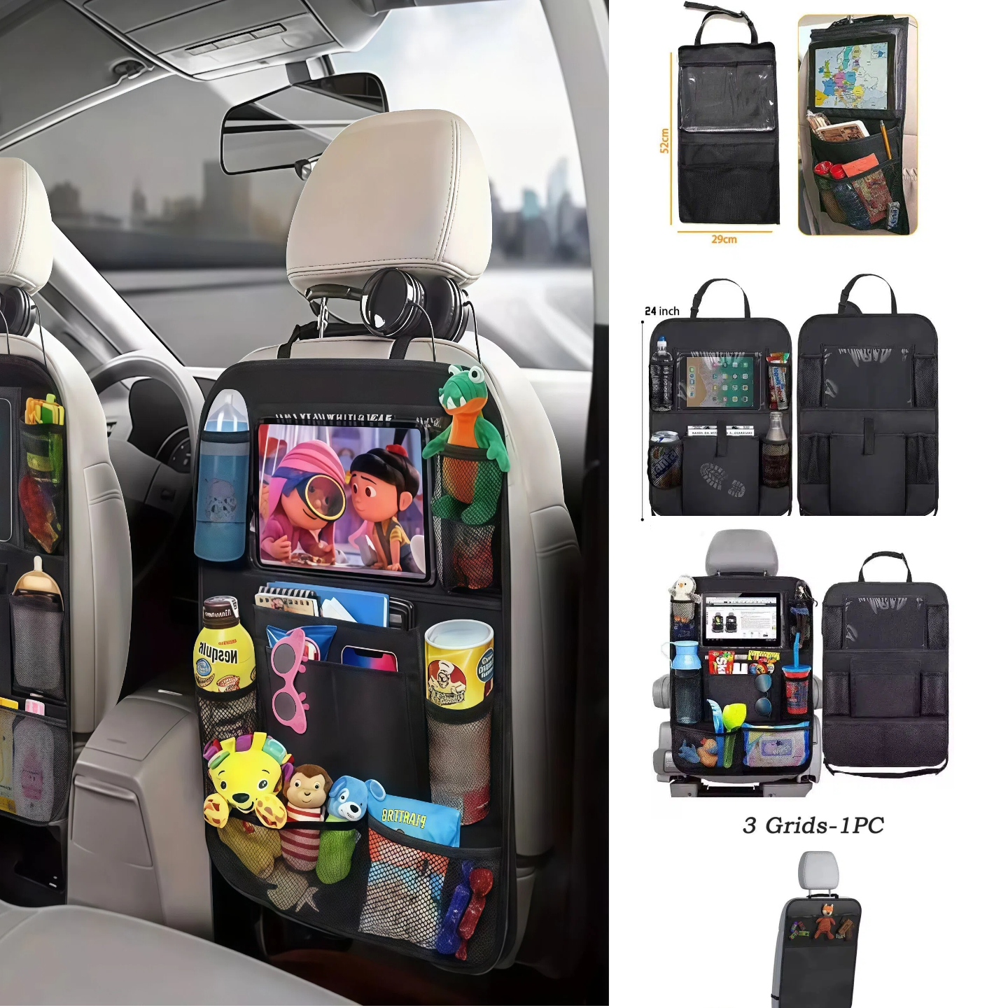 Car Seat Organizer Multifuncti - Tablet Accessories For Car avaliação e preço