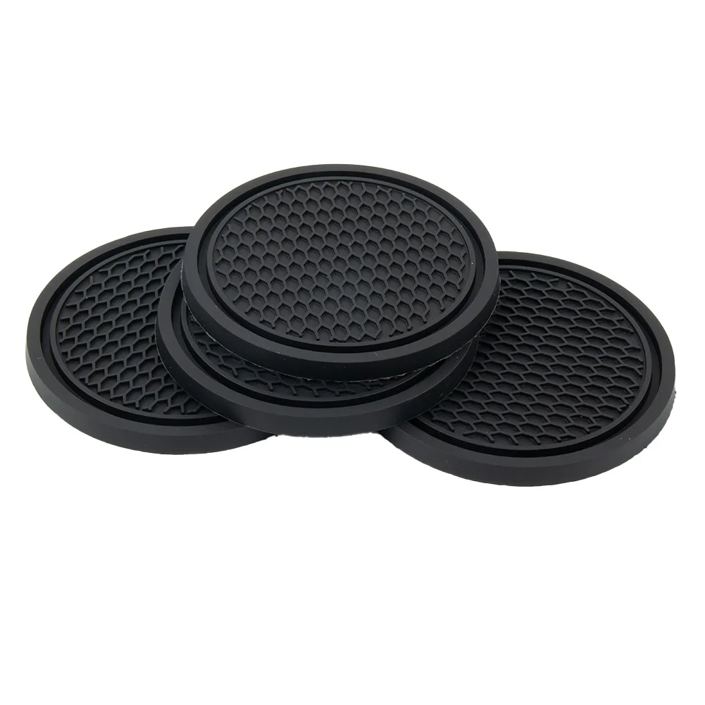 4pcs Car Coaster Non-Slip Sili - Tablet Accessories For Car avaliação e preço