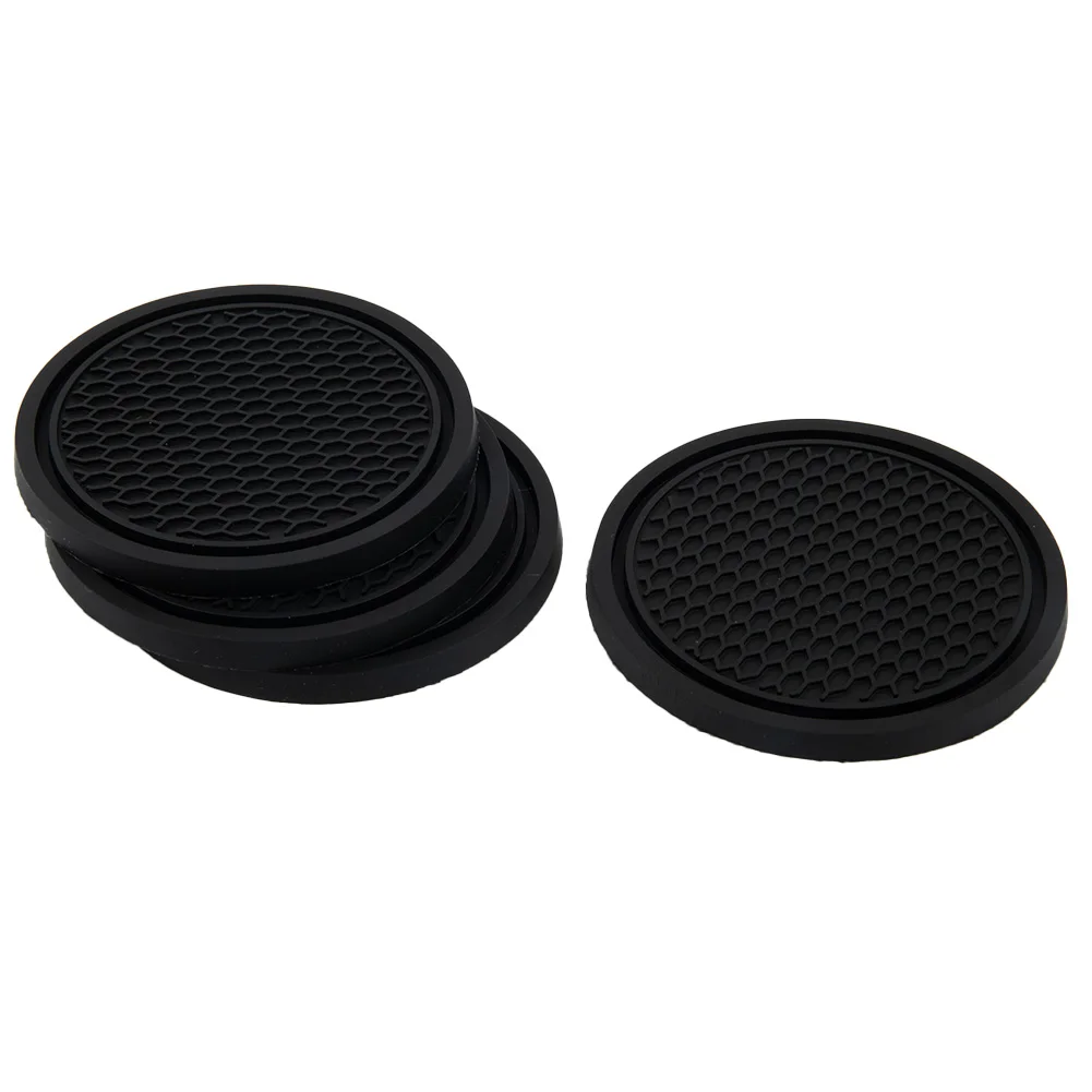 4pcs Car Coaster Non-Slip Sili - Tablet Accessories For Car avaliação e preço