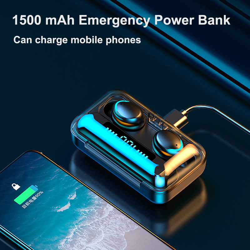 2024 NEW F9-5c TWS Bluetooth E - Wireless Charging Pad avaliação e preço