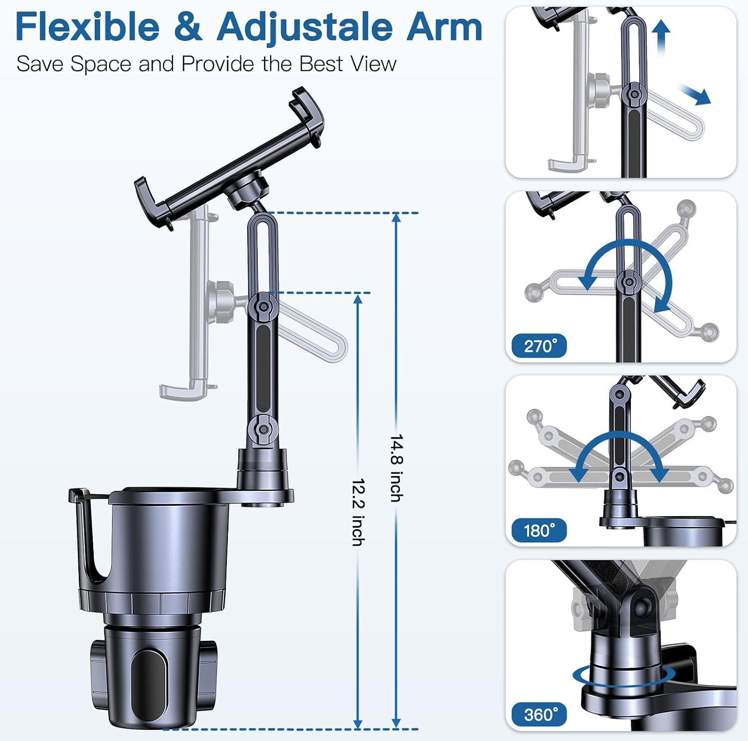 Cup Holder Phone Tablet Mount, - Trimble Tablet Accessories avaliação e preço