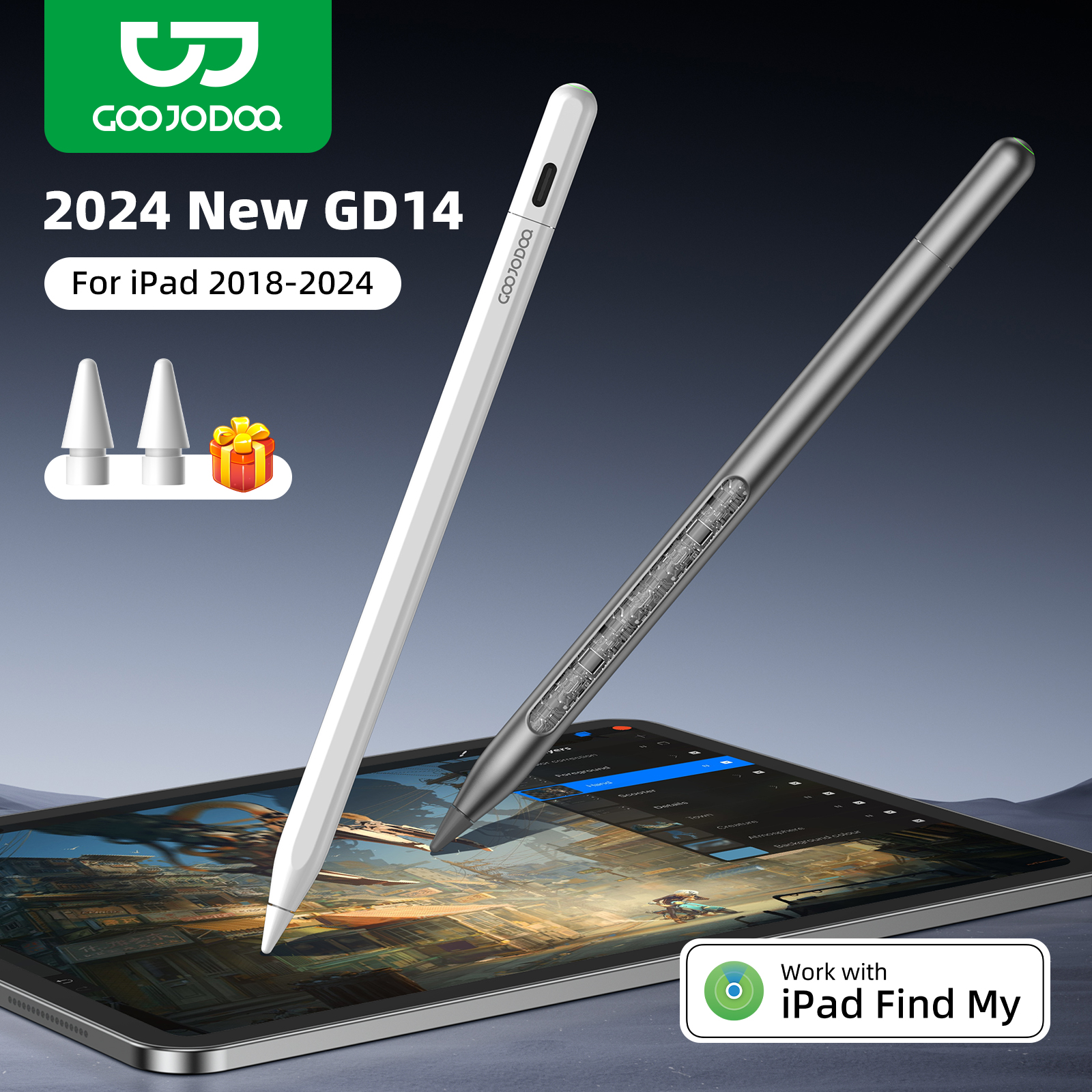 GOOJODOQ GD14 Stylus Pen For A - Tablet Accessories For Kids avaliação e preço