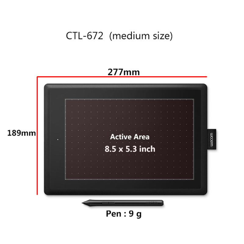 Wacom CTL-672 10.9x7.4 Ins Gra - Wacom Tablet Accessories avaliação e preço