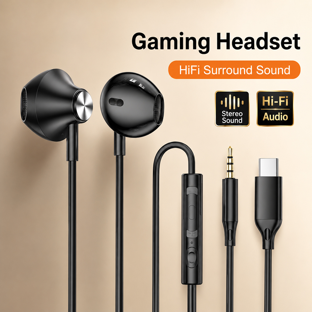 HiFi Surround Headphones Bass  - Iphone Tablet Accessories avaliação e preço