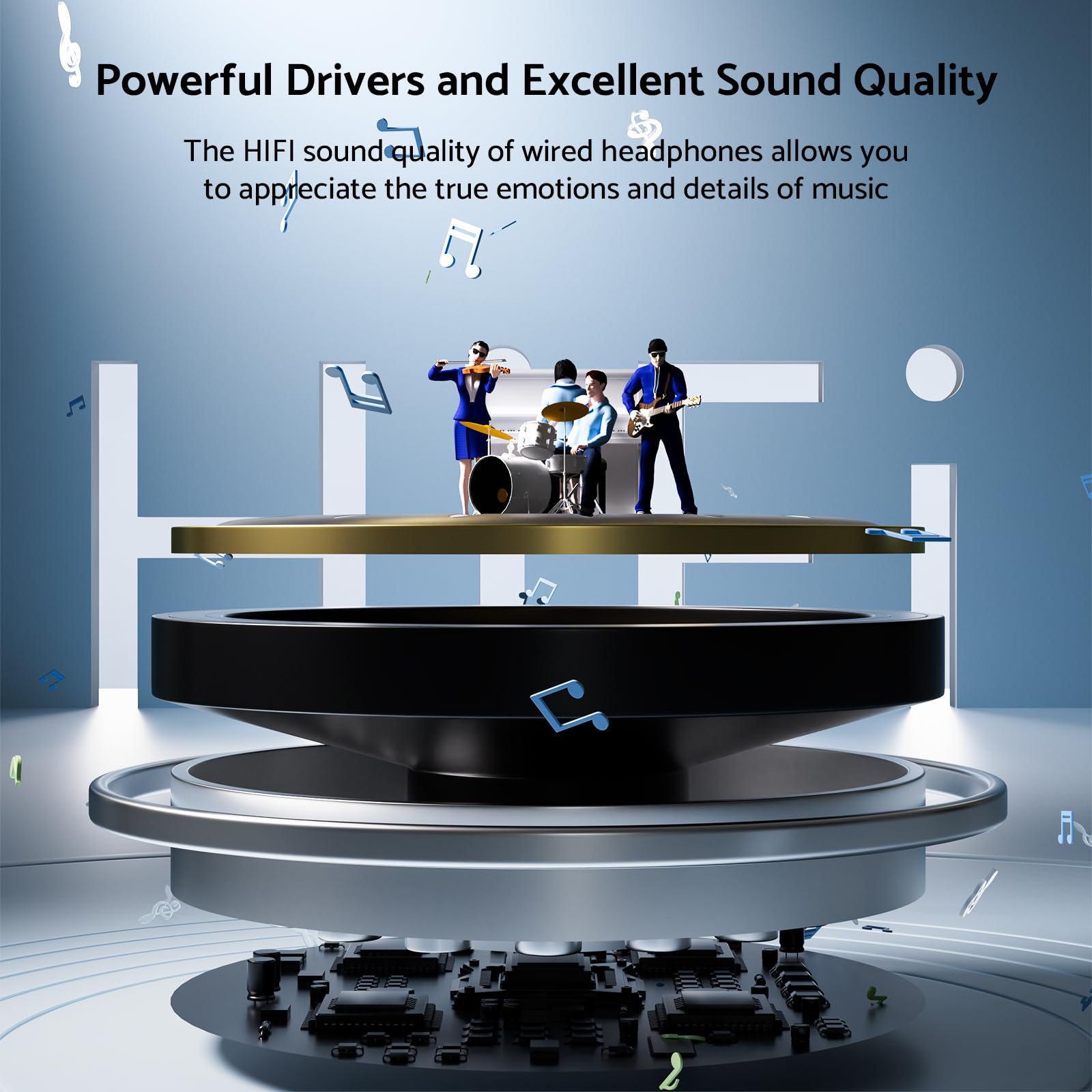 HiFi Surround Headphones Bass  - Iphone Tablet Accessories avaliação e preço