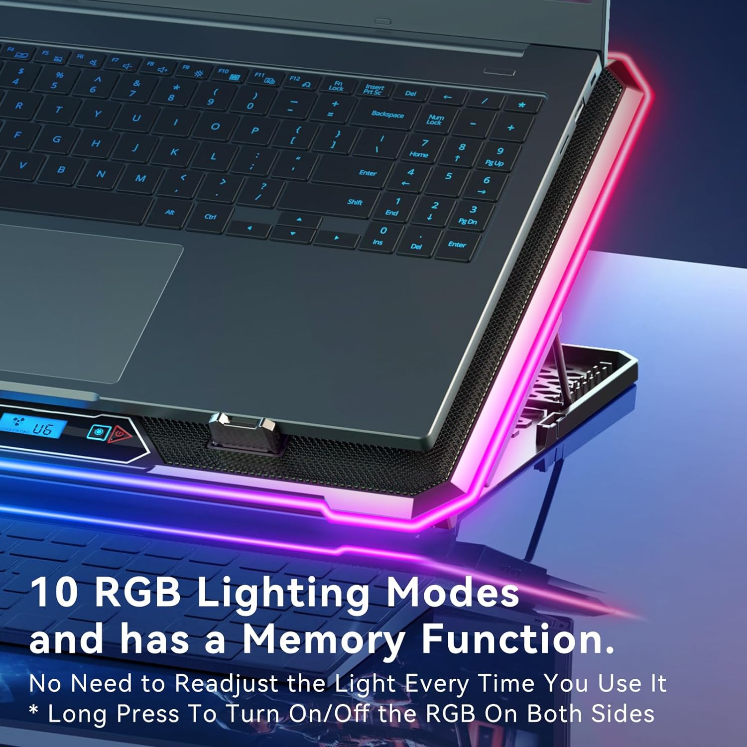 RGB Laptop Cooling Pad Gaming  - Cooling Stand Tablet avaliação e preço