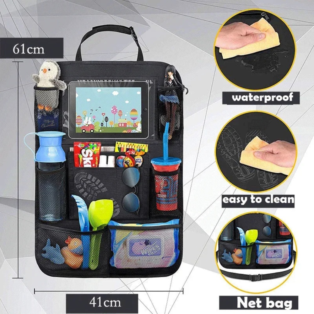 Car Seat Back Organizer 9 Stor - Tablet Accessories For Kids avaliação e preço
