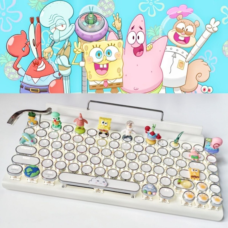 Retro SpongeBo Mechanical Keyb - Tablet Accessories For Kids avaliação e preço