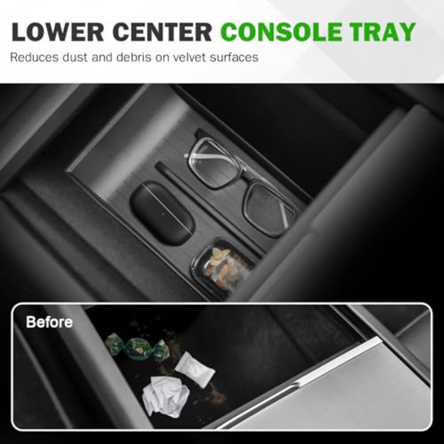9PCS Center Console Organizer  - Wireless Charging Pad avaliação e preço