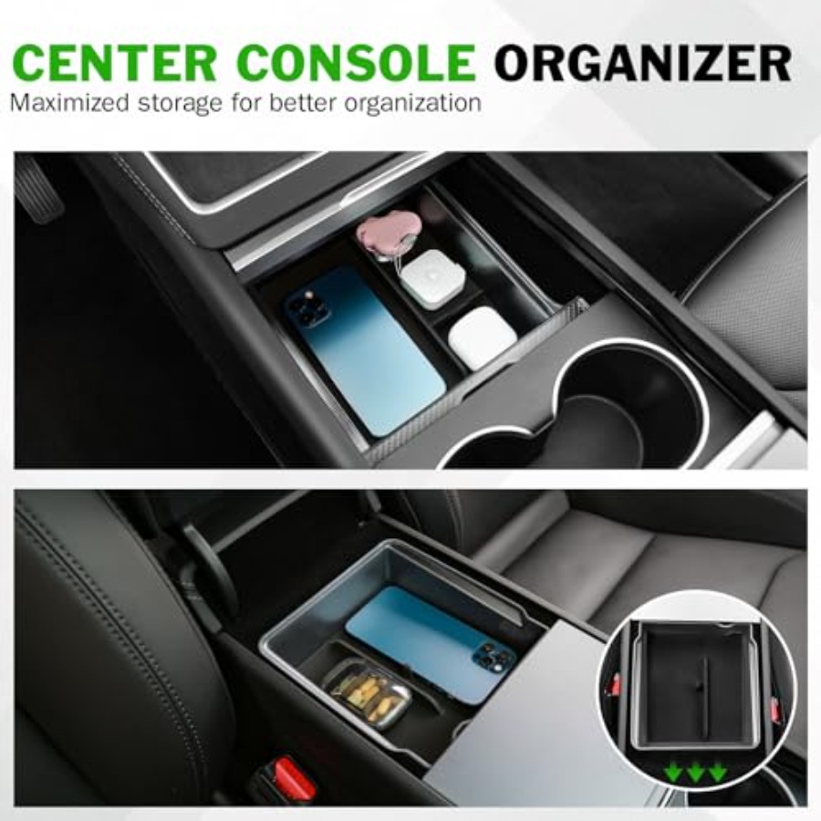 9PCS Center Console Organizer  - Wireless Charging Pad avaliação e preço