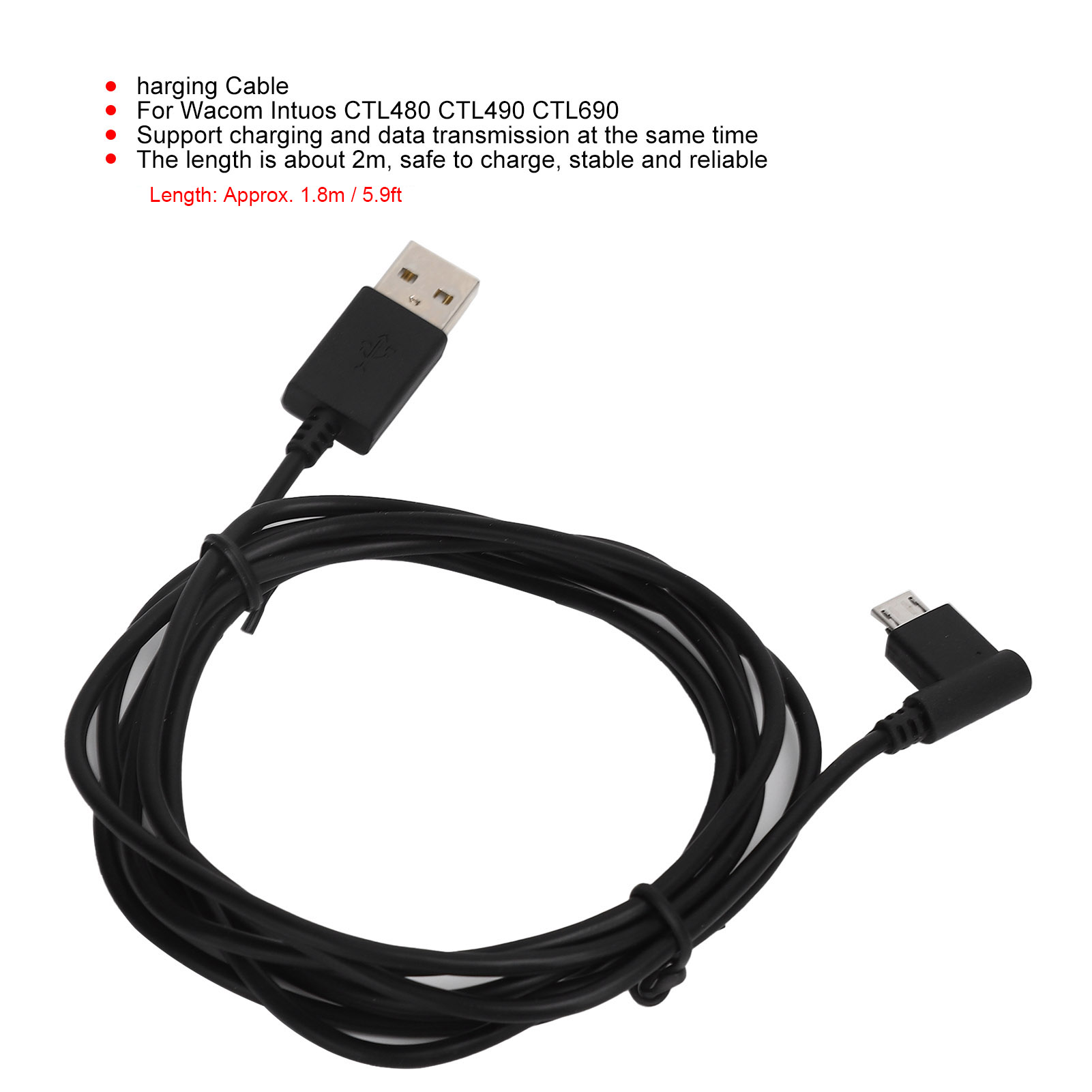 1.8m Charging Cable Power Supp - Wacom Tablet Accessories avaliação e preço