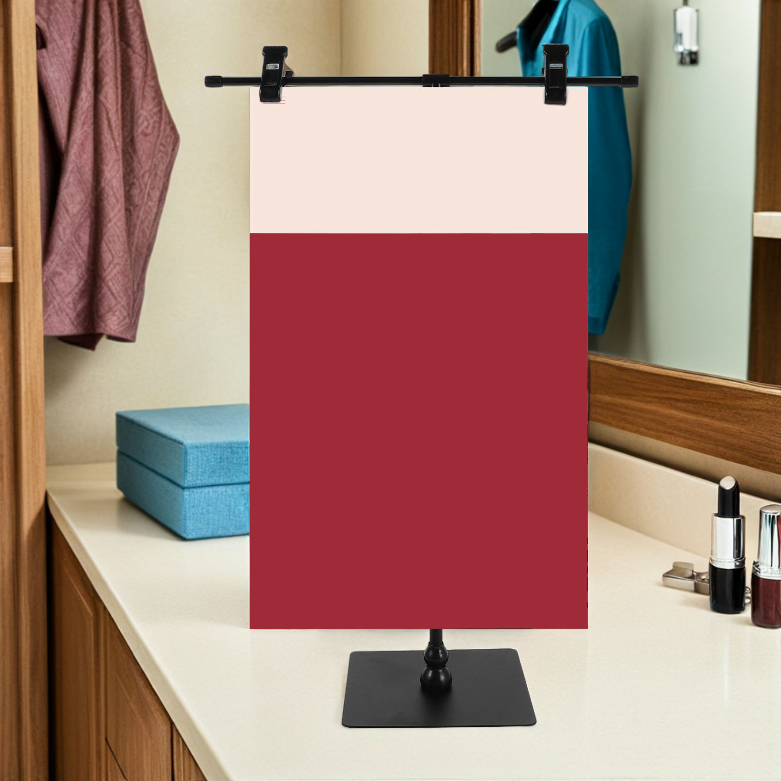 2pcs T Shaped Poster Holder Ad - Tablet Stand Adjustable avaliação e preço