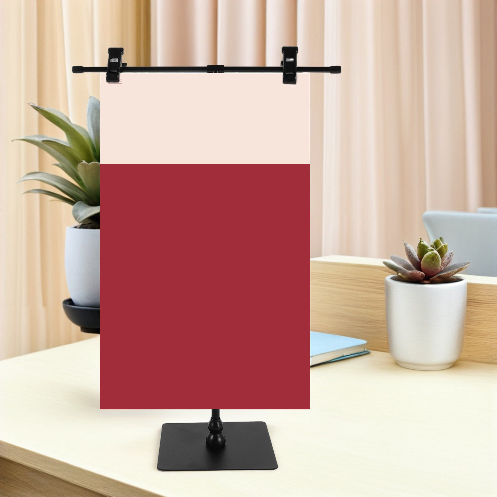 2pcs T Shaped Poster Holder Ad - Tablet Stand Adjustable avaliação e preço