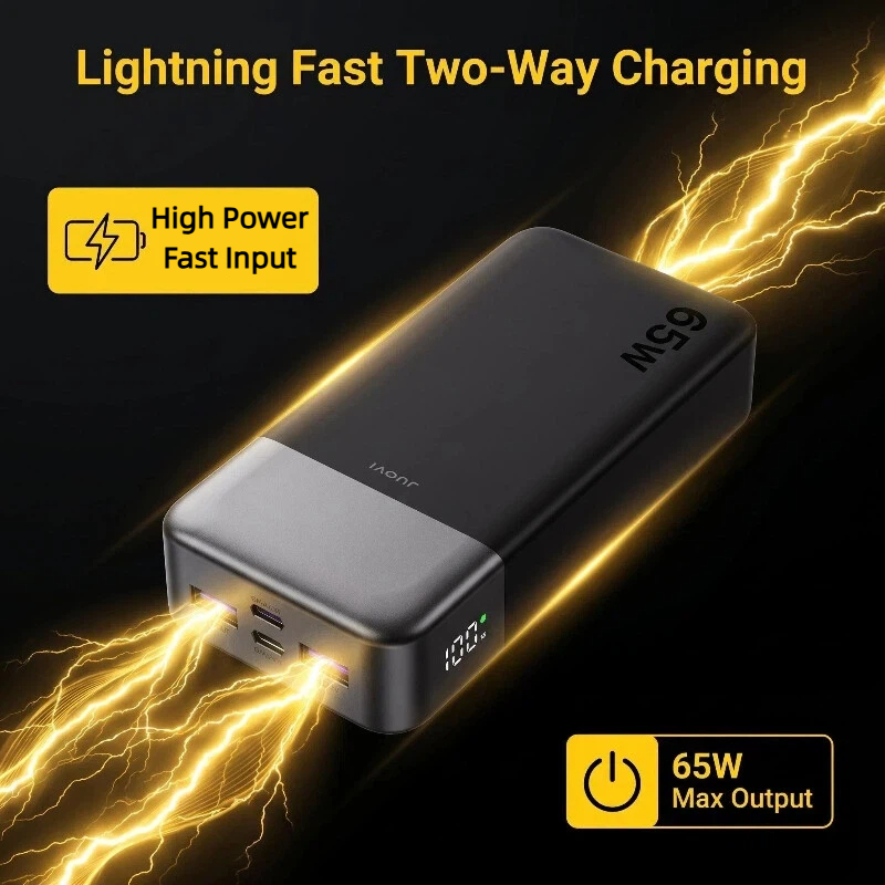 JUOVI 20000mAh Power Bank 65W  - Iphone Tablet Accessories avaliação e preço