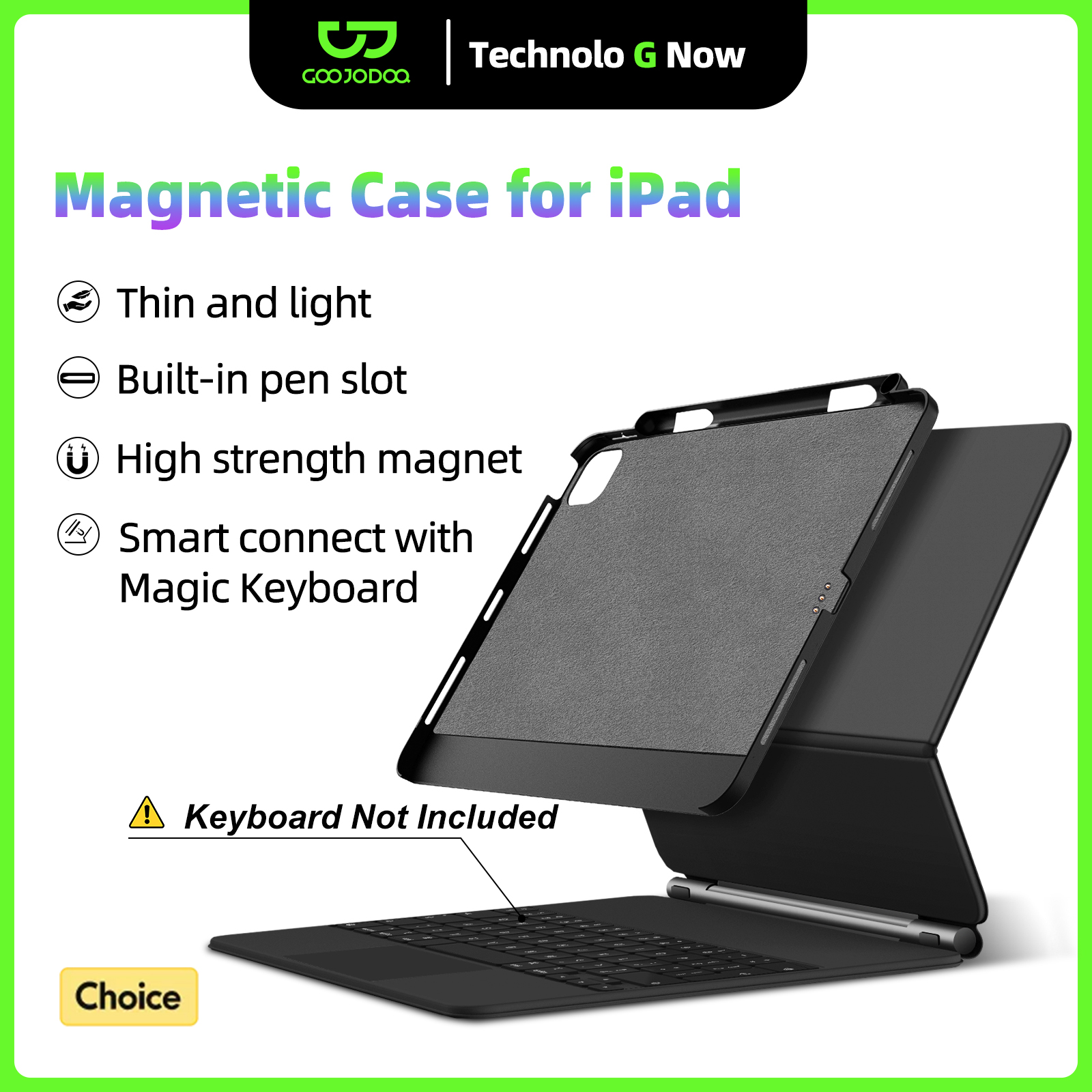 GOOJODOQ Magnetic Case for iPa - Iphone Tablet Accessories avaliação e preço