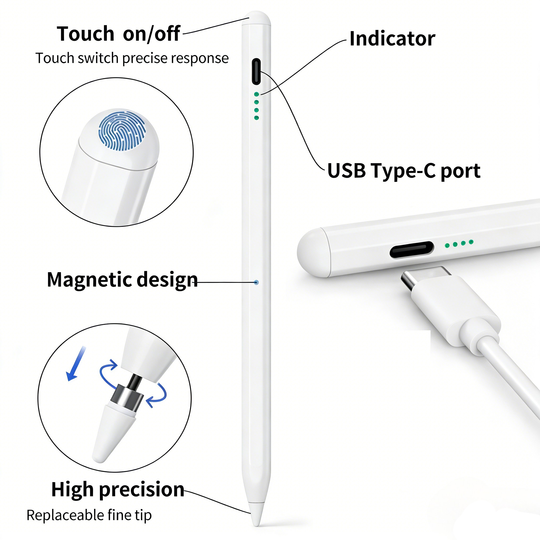 For Apple Pencil Palm Rejectio - Tablet Stylus Accessories avaliação e preço