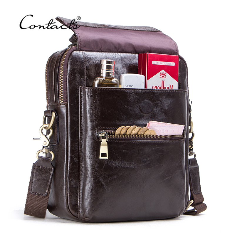 CONTACT'S new genuine leather  - Tablet Shoulder Bag avaliação e preço