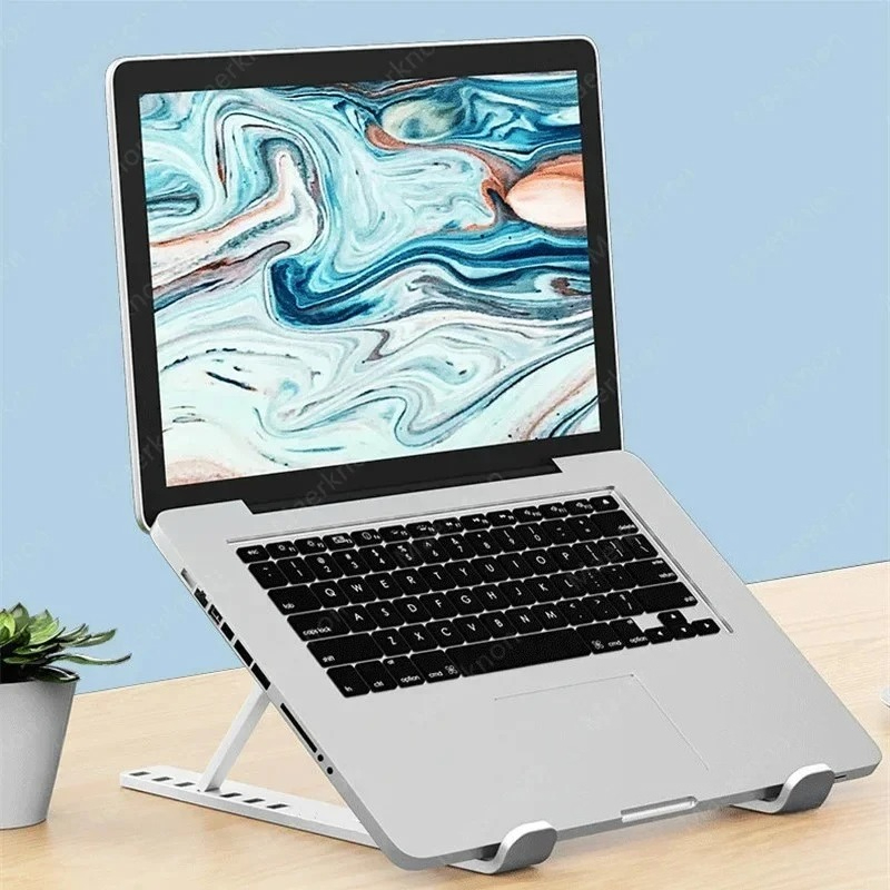 1pc ABS Ergonomic Laptop Stand - Cooling Stand Tablet avaliação e preço